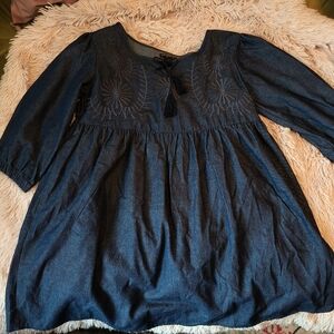 b.Boutique Denim Blue Dress